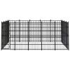 Outdoor Dog Kennel Steel 198.4 ftÂ¬â‰¤
