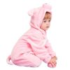 Kid Animal One-piece Pajamas Flannel Jumpsuit Children Cute Fleece Warm Thick Outdoor Wear Soft Spring Autumn Winter Zipper Baby