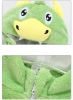 Kid Animal One-piece Pajamas Flannel Jumpsuit Children Cute Fleece Warm Thick Outdoor Wear Soft Spring Autumn Winter Zipper Baby