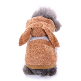 Dog Winter Clothing Coat Reflective Cotton (Option: DZ181 Apricot-XL)